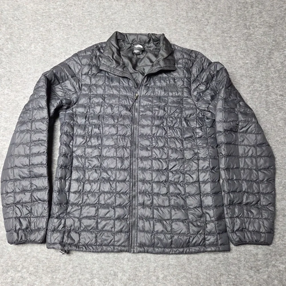 The North Face Jacket Mens M ThermoBall Eco Insulated Puffer Lightweight Black